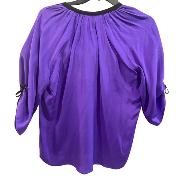 Yumi Kim Purple Women's 100% Silk Top - Picture 5 of 6